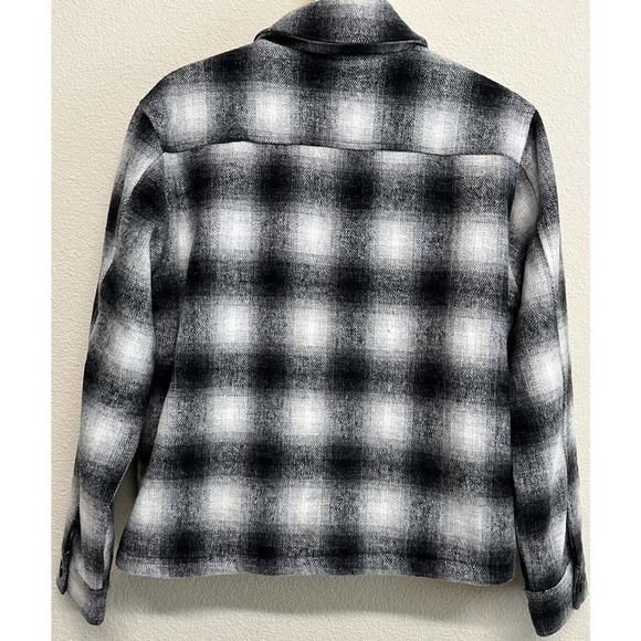 Mod Ref The Andy Jacket Sherpa Lined in Black Plaid Size S w-wool - Picture 8 of 11